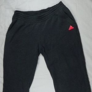 Adidas XL Sweatpants snap bottoms and drawstring